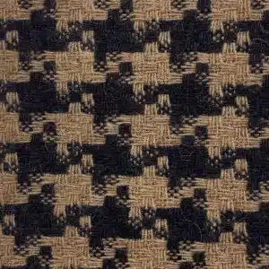 tissu pied de coq bicolore