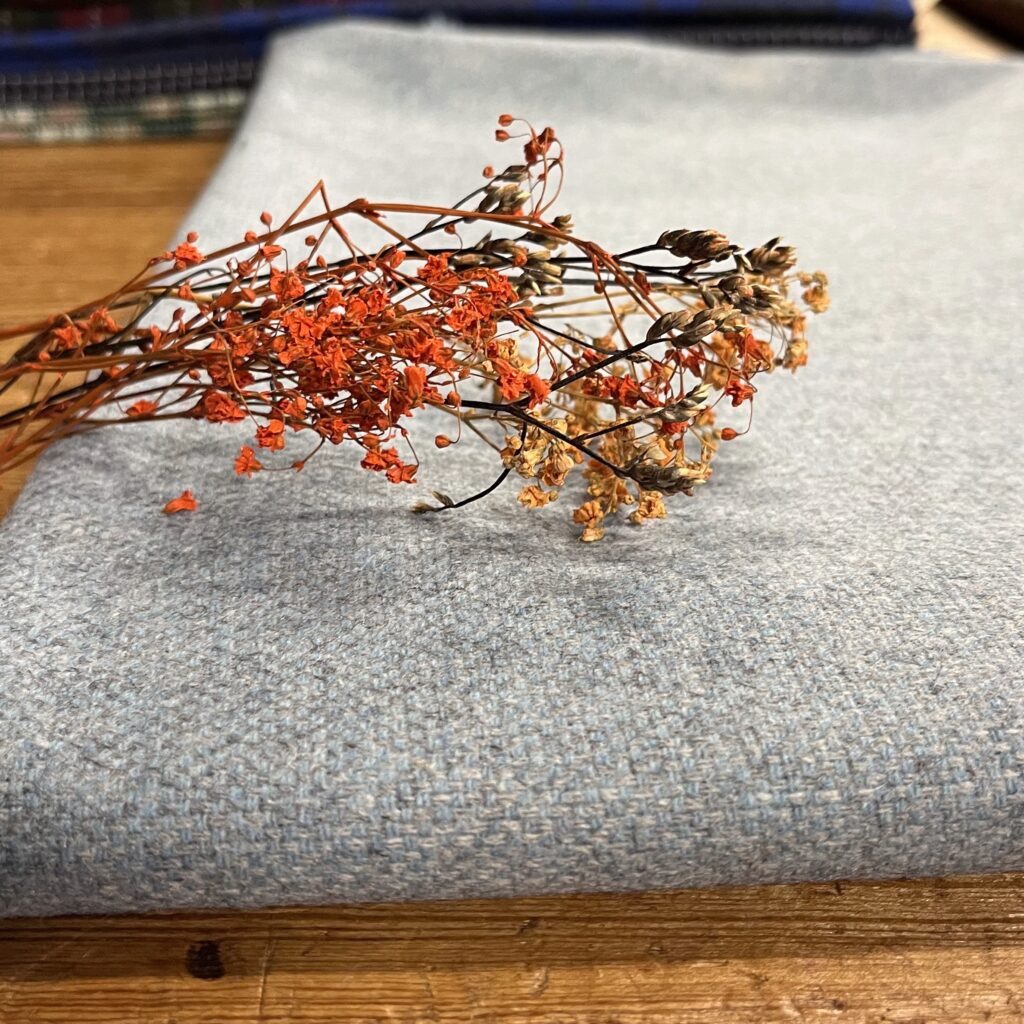 tissu flanelle châtaigne