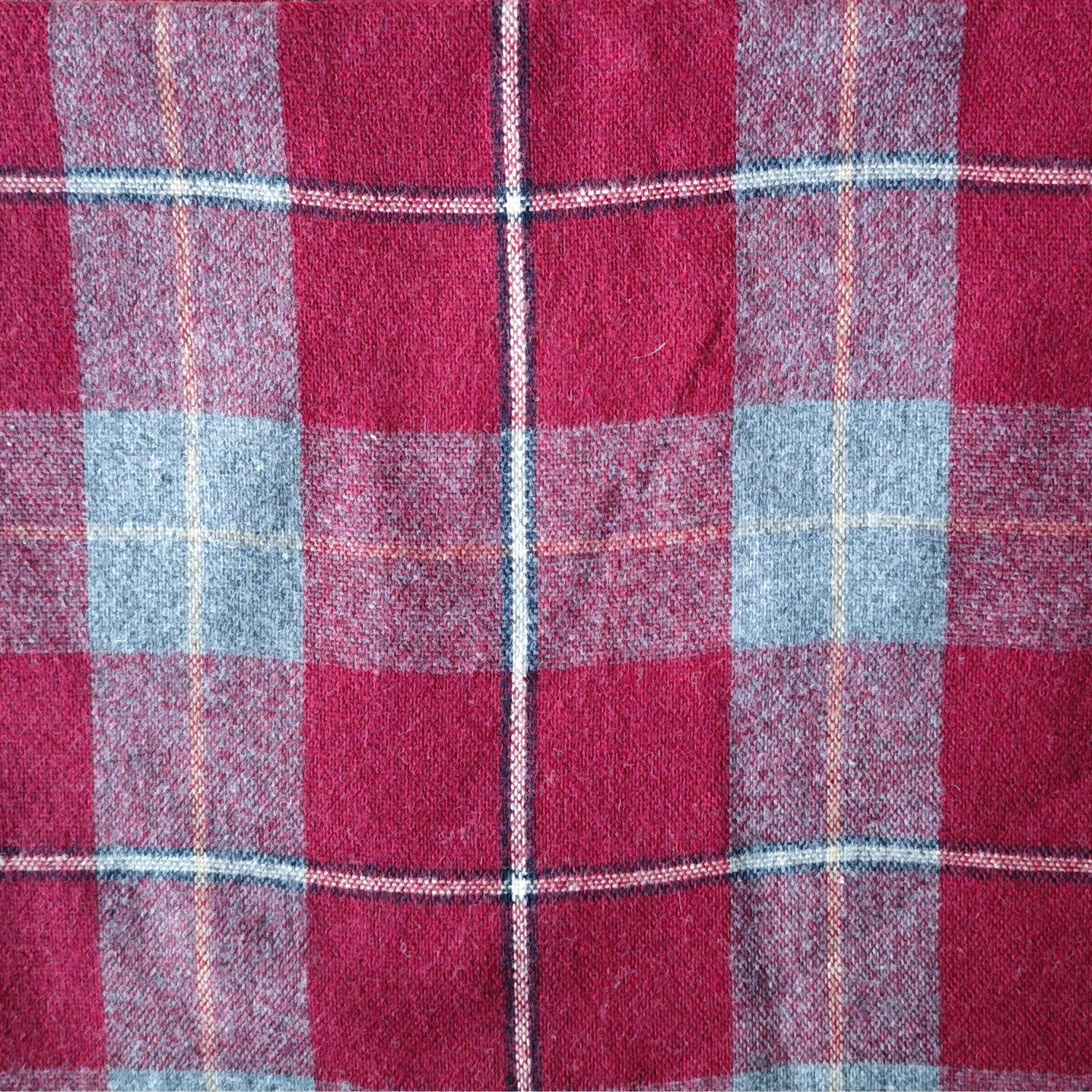 tissu carreaux prune