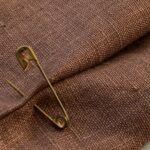 tissu naturel rouge coquelicot 100% lin (copie)