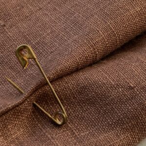 tissu naturel rouge coquelicot 100% lin (copie)