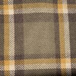 tissu carreaux marron blanc moutarde