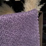 tissu texturé aubergine