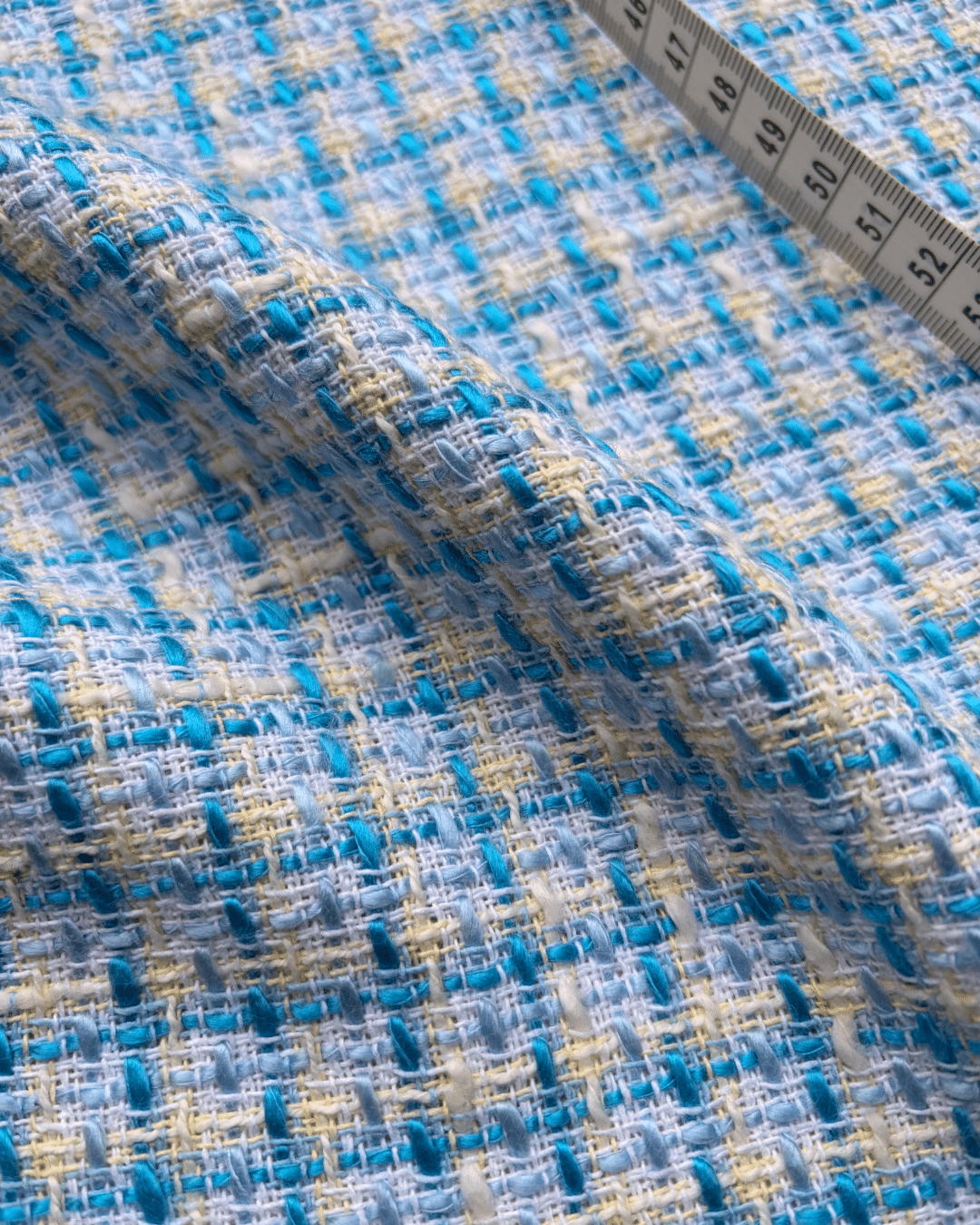 tissu carreaux vert et noir texturé