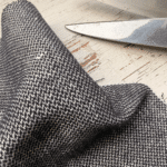 tissu faux-uni lin coton