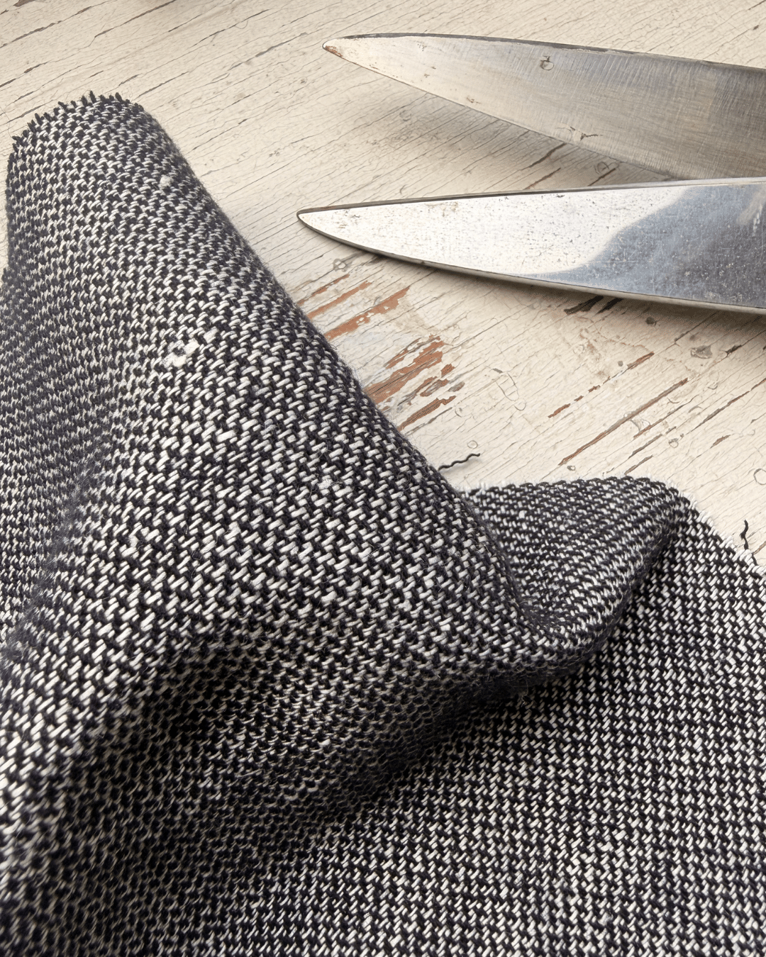 tissu faux-uni lin coton