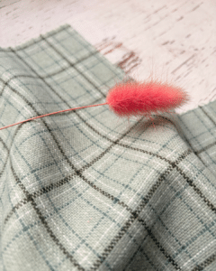 tissu carreaux vert