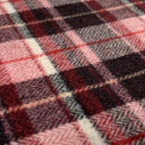 tissu carreaux rose et rouge 989 a 3004