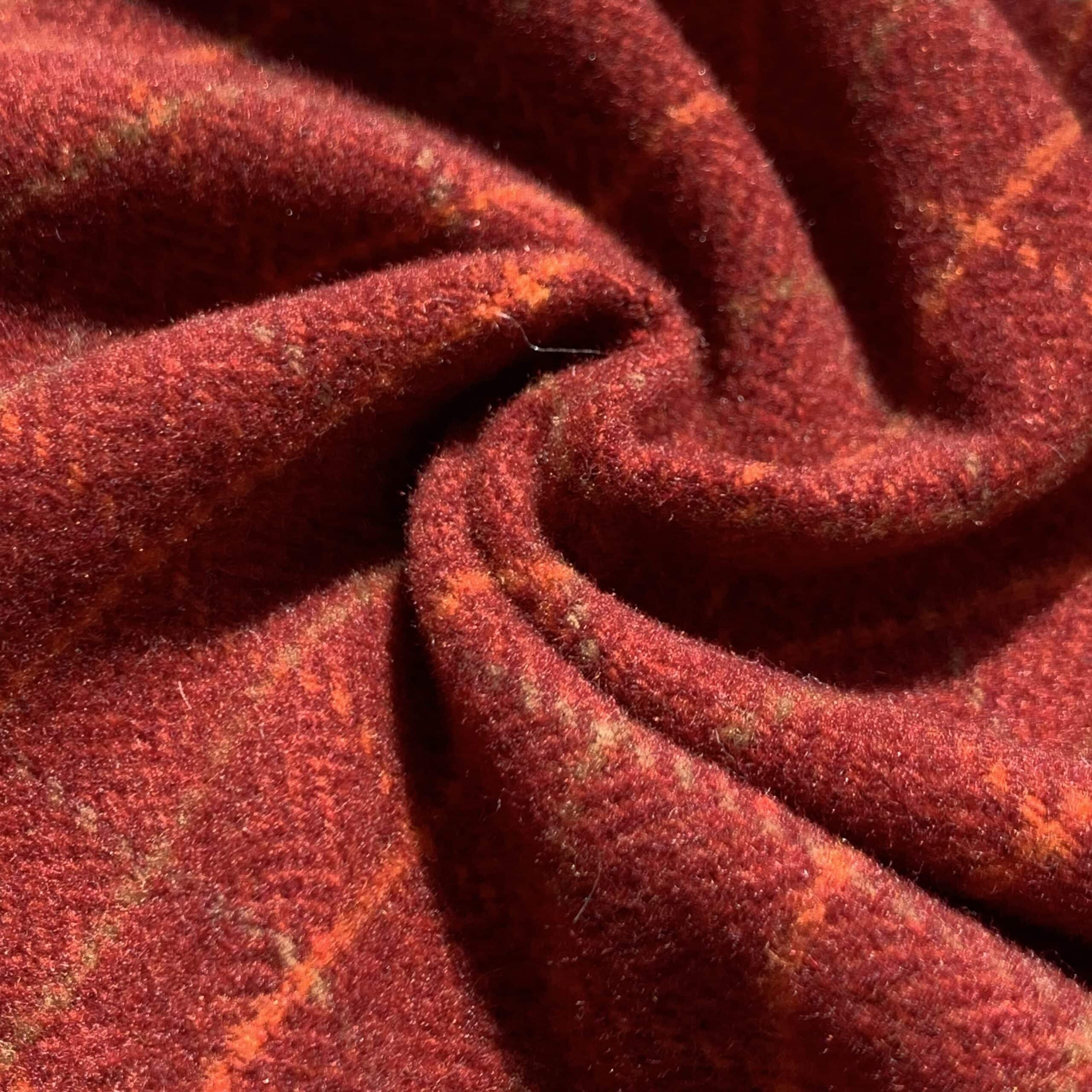 tissu carreaux rose et rouge 989 a 3004