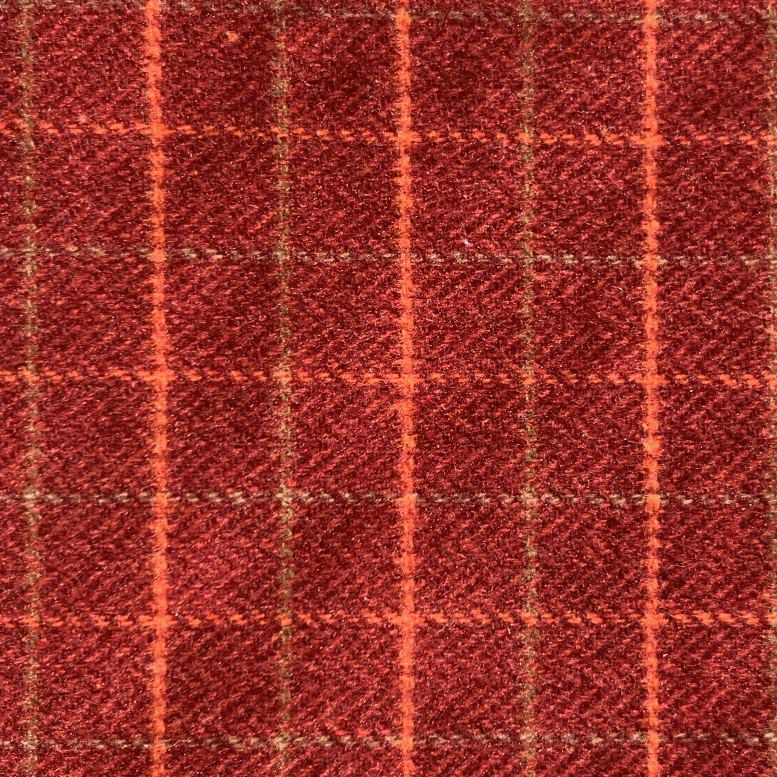 tissu carreaux rose et rouge 989 a 3004