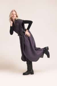 tissu texturé chocolat