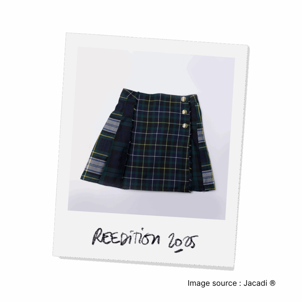 kilt jacadi reedition 2024 tissu maison florin