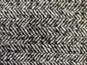 tissu chevrons noir et blanc