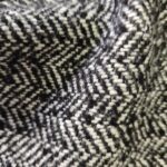tissu chevrons noir et blanc