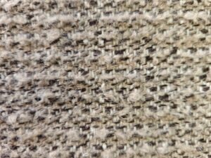 tissu style tweed bouclette café crème