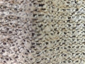 tissu style tweed bouclette café crème