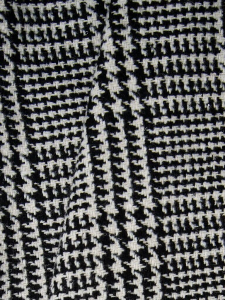 tissu lainage tartan prince galles maison florin atelier brunette detail maille