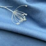 tissu flanelle bleu azur