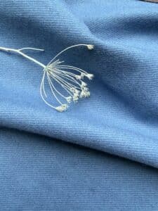 tissu flanelle bleu azur