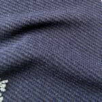 tissu diagonale bleu et noir