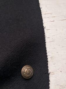 drap de laine armuré noir