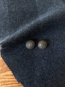 drap de laine damier noir & gris