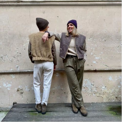 veste gigi berger camel collaboration maison essentielle maison florin