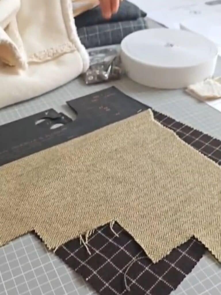 echantillons gilet gigi collaboration maison florin julie meuriss