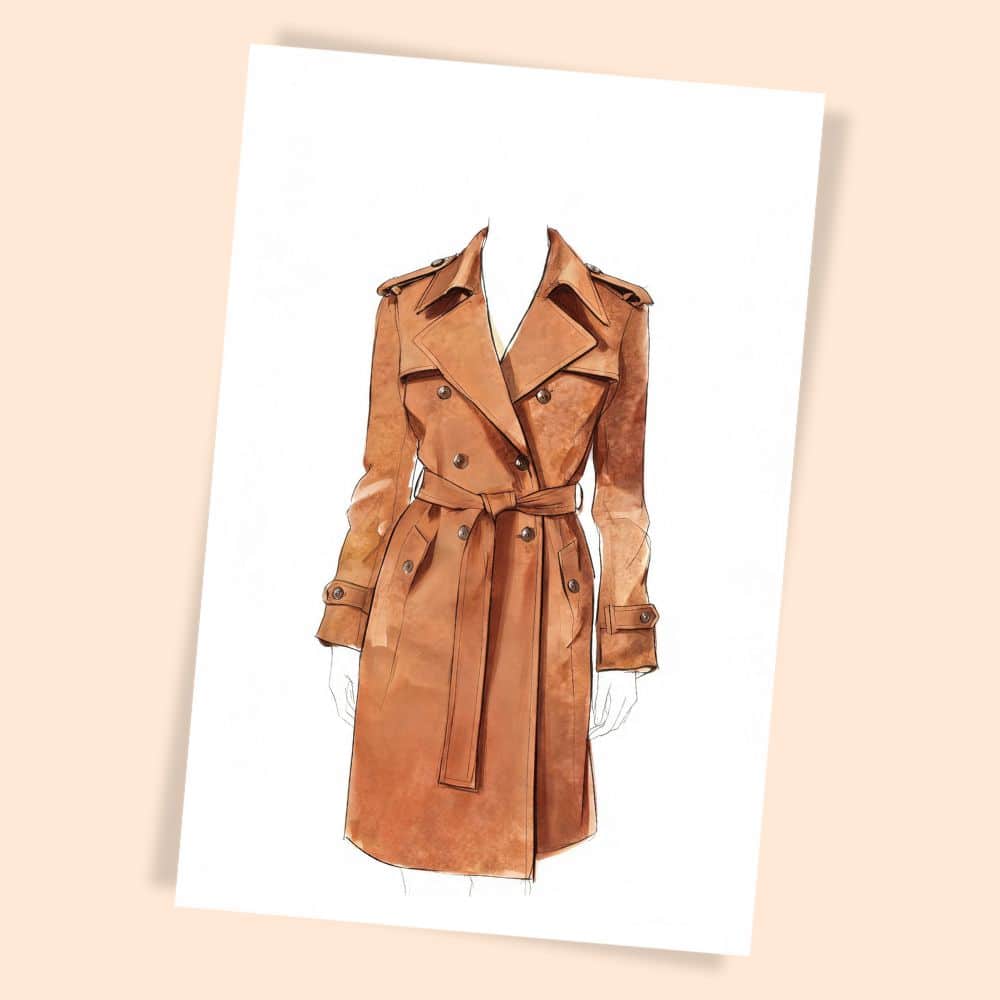 type manteau trench